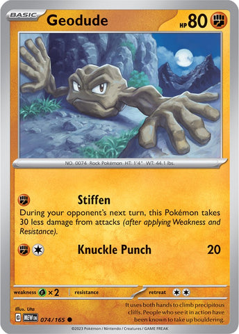 Geodude (074/165) [Scarlet & Violet 151] Reverse Holofoil
