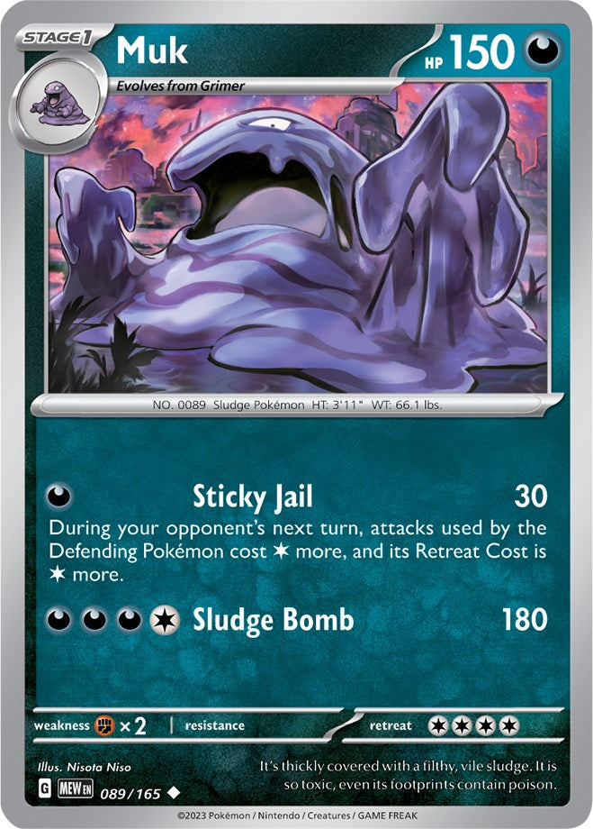 Muk (089/165) [Scarlet & Violet 151] Reverse Holofoil