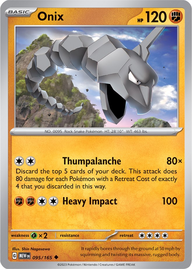 Onix (095/165) [Scarlet & Violet 151] Reverse Holofoil