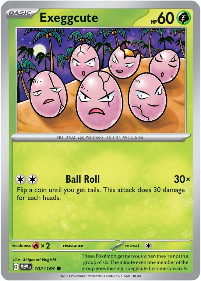 Exeggcute (102/165) [Scarlet & Violet 151] Reverse Holofoil