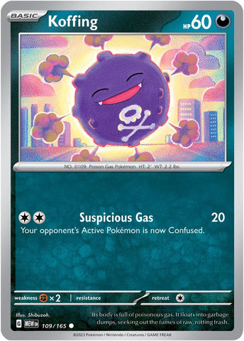 Koffing (109/165) [Scarlet & Violet 151] Reverse Holofoil