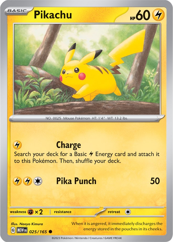 Pikachu (025/165) [Scarlet & Violet 151] Reverse Holofoil
