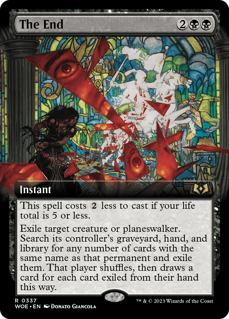 The End (Extended Art) [Wilds of Eldraine] Foil