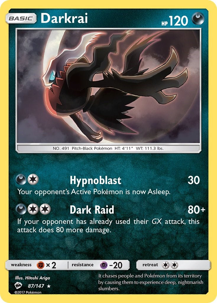 Darkrai (87/147) [Sun & Moon: Burning Shadows] Reverse Holofoil