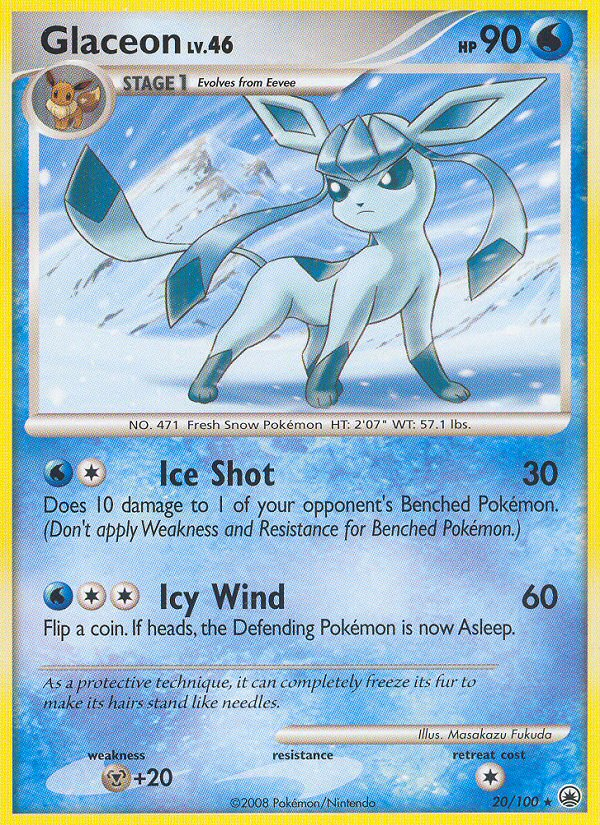 Glaceon (20/100) [Diamond & Pearl: Majestic Dawn] Reverse Holofoil