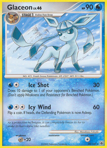 Glaceon (20/100) [Diamond & Pearl: Majestic Dawn] Reverse Holofoil