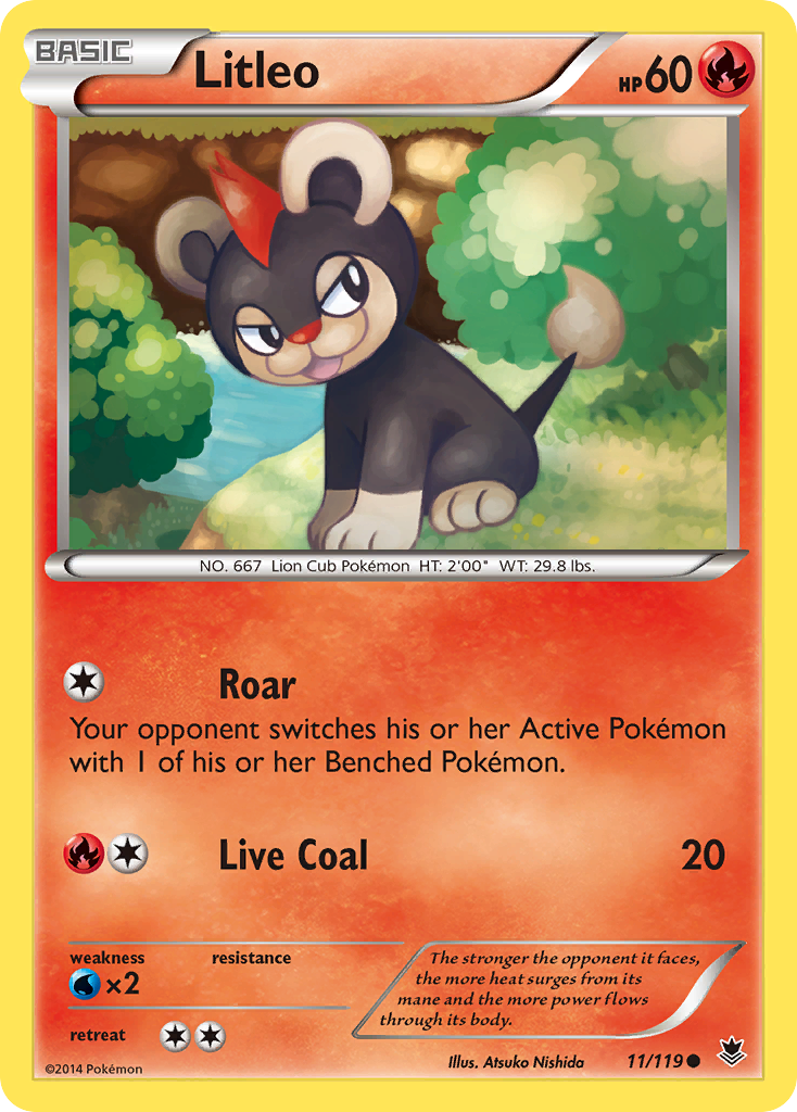 Litleo (11/119) [XY: Phantom Forces] Reverse Holofoil