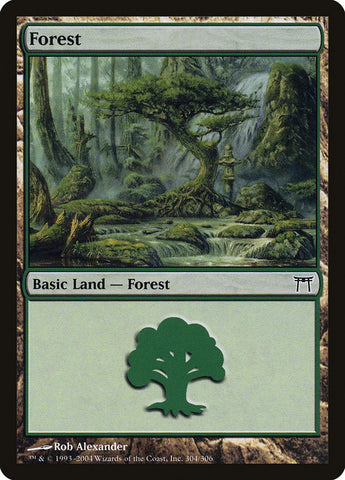 Forest (304) [Champions of Kamigawa] Foil