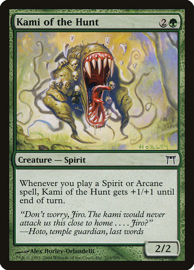 Kami of the Hunt [Champions of Kamigawa] Foil
