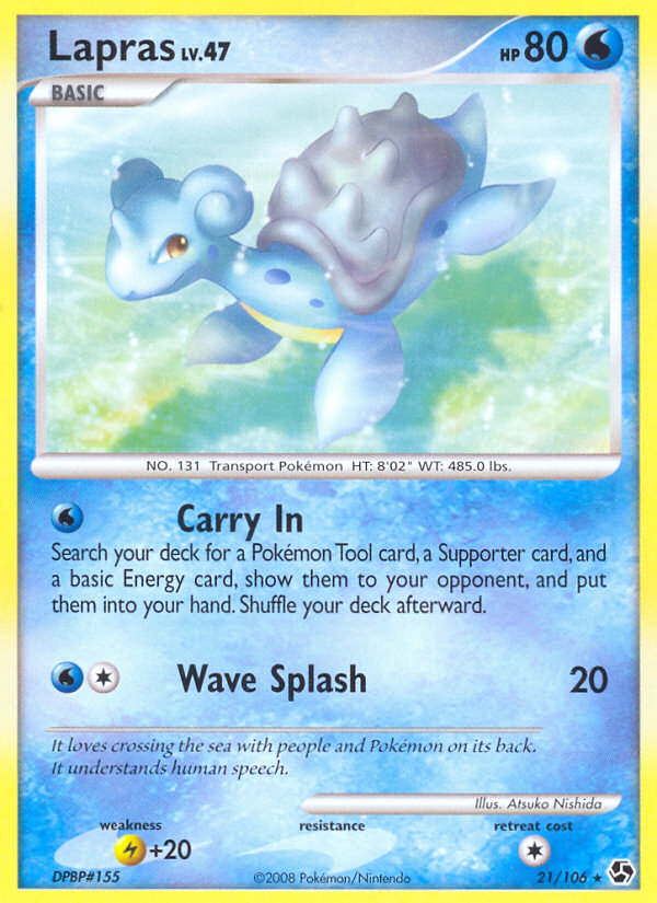 Lapras (21/106) [Diamond & Pearl: Great Encounters] Reverse Holofoil