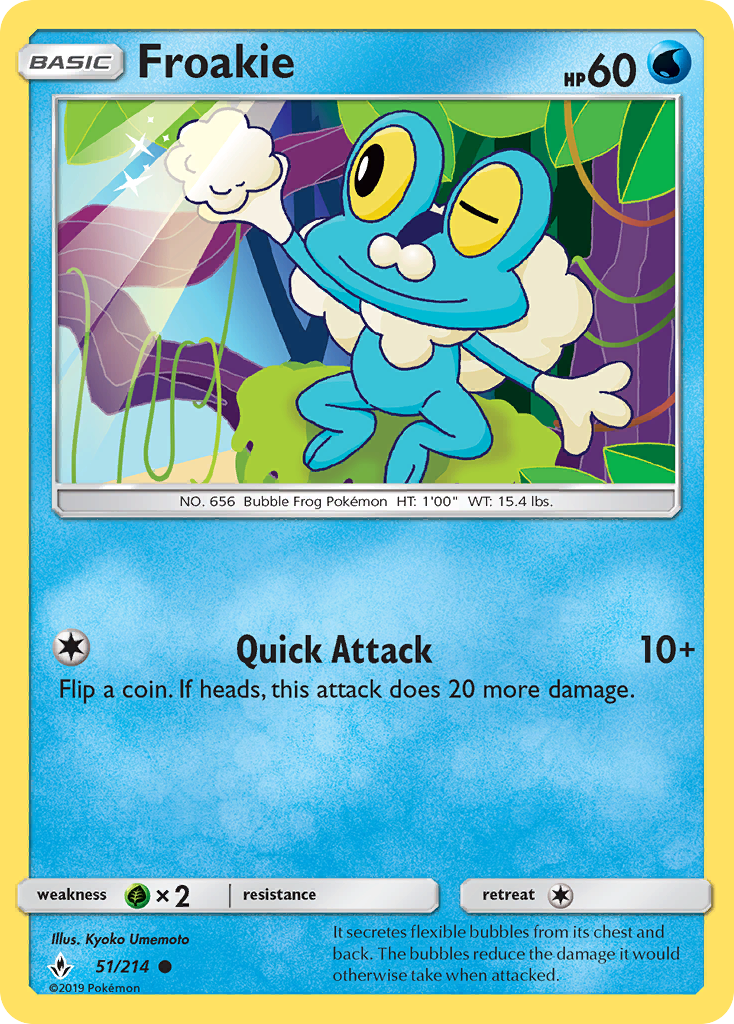 Froakie (51/214) [Sun & Moon: Unbroken Bonds] Reverse Holofoil