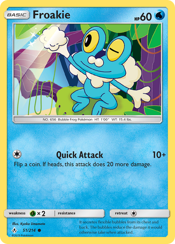 Froakie (51/214) [Sun & Moon: Unbroken Bonds] Reverse Holofoil