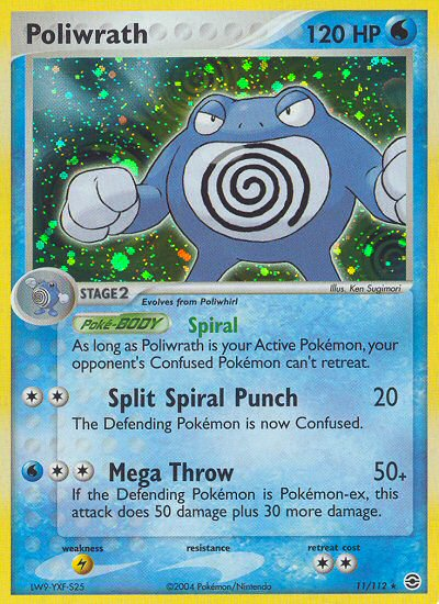 Poliwrath (11/112) [EX: FireRed & LeafGreen] Reverse Holofoil