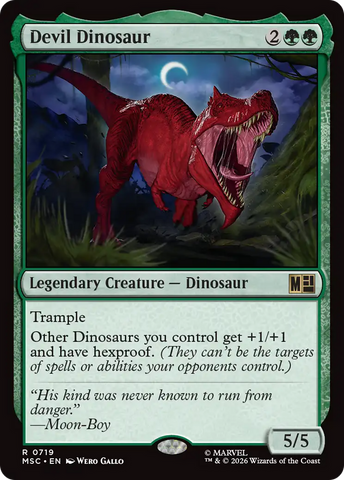 Devil Dinosaur [Marvel Super Heroes Commander] Foil