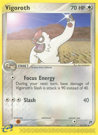 Vigoroth (52/100) [EX: Sandstorm] Reverse Holofoil