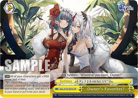 Owner's Favorites? (AZL/S102-E032 CR) [Azur Lane]