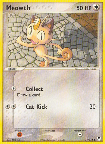 Meowth (69/112) [EX: FireRed & LeafGreen] Reverse Holofoil