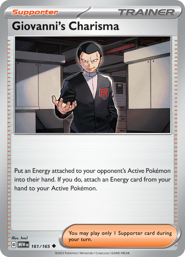 Giovanni's Charisma (161/165) [Scarlet & Violet 151] Reverse Holofoil
