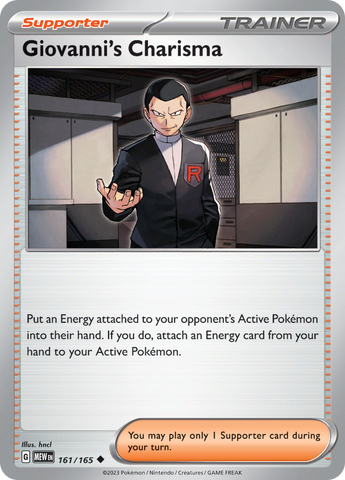 Giovanni's Charisma (161/165) [Scarlet & Violet 151] Reverse Holofoil