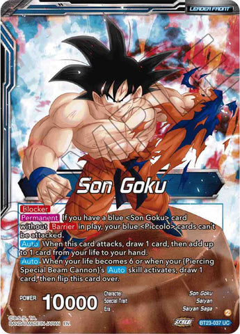 Son Goku // Son Goku & Piccolo, Rag-Tag Alliance (BT23-037) [Perfect Combination] Parallel Foil
