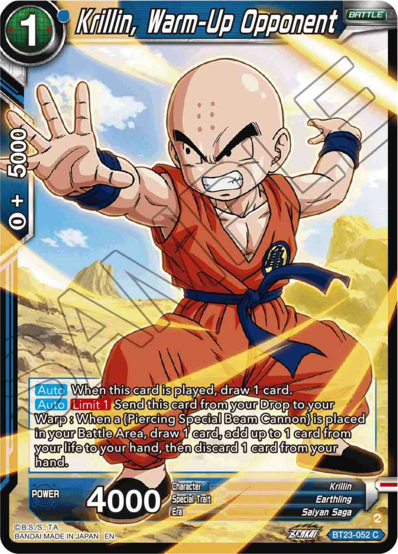 Krillin, Warm-Up Opponent (BT23-052) [Perfect Combination] Parallel Foil