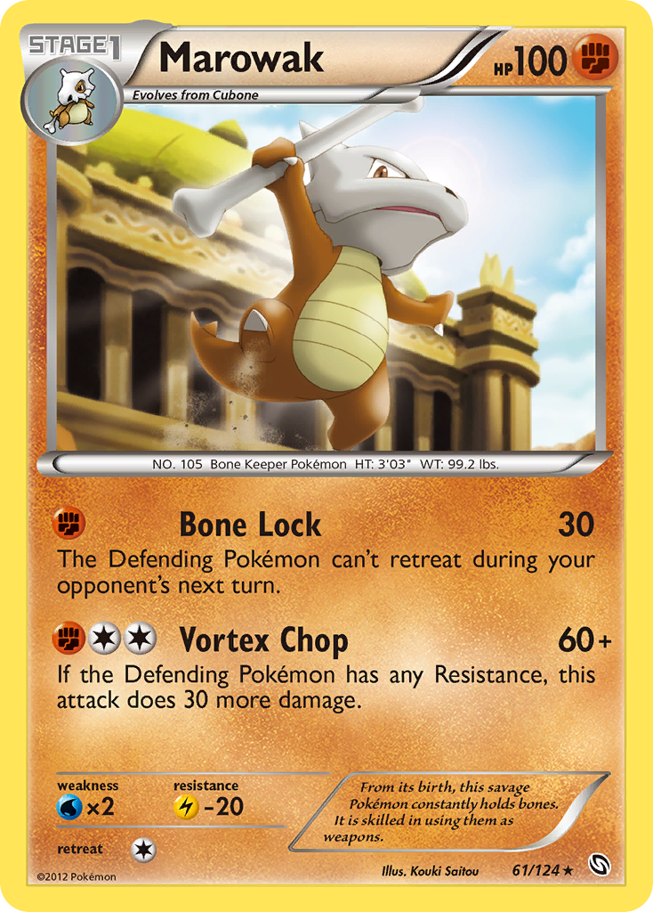 Marowak (61/124) [Black & White: Dragons Exalted] Reverse Holofoil