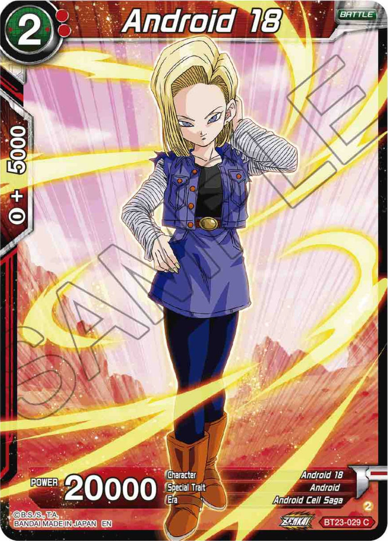 Android 18 (BT23-029) [Perfect Combination] Parallel Foil