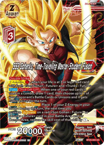 SS3 Gohanks, Time-Traveling Master-Student Fusion (BT23-003) [Perfect Combination] Parallel Foil