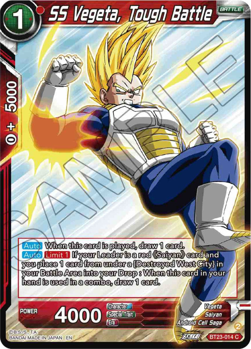 SS Vegeta, Tough Battle (BT23-014) [Perfect Combination] Parallel Foil