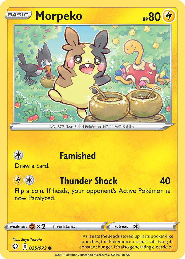 Morpeko (035/072) [Sword & Shield: Shining Fates] Reverse Holofoil