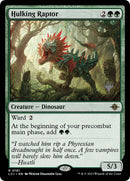 Hulking Raptor (Promo Pack) [The Lost Caverns of Ixalan Promos] Foil