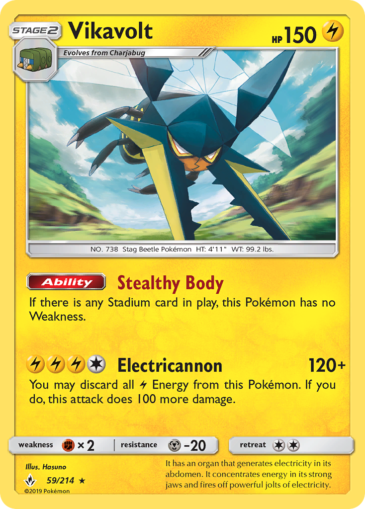 Vikavolt (59/214) [Sun & Moon: Unbroken Bonds] Reverse Holofoil