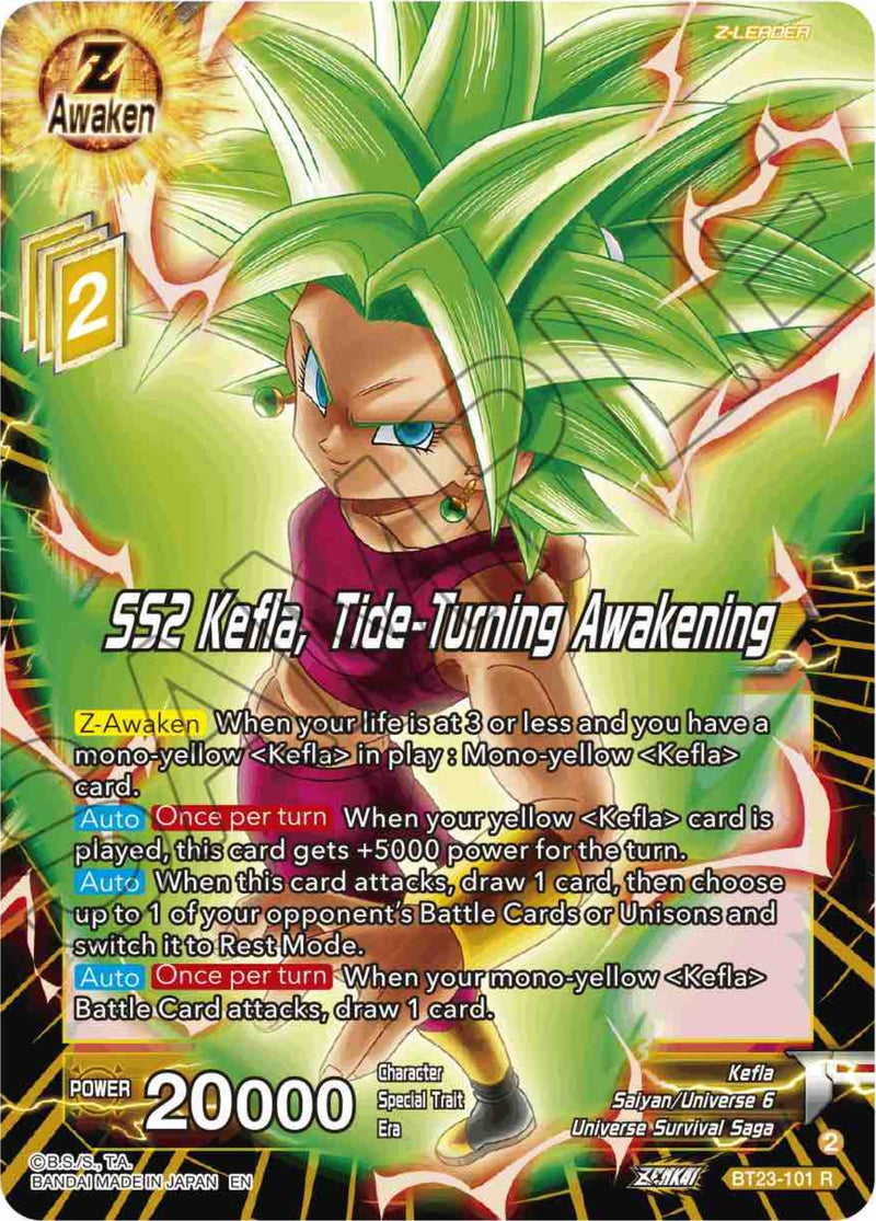SS2 Kefla, Tide-Turning Awakening (BT23-101) [Perfect Combination] Parallel Foil