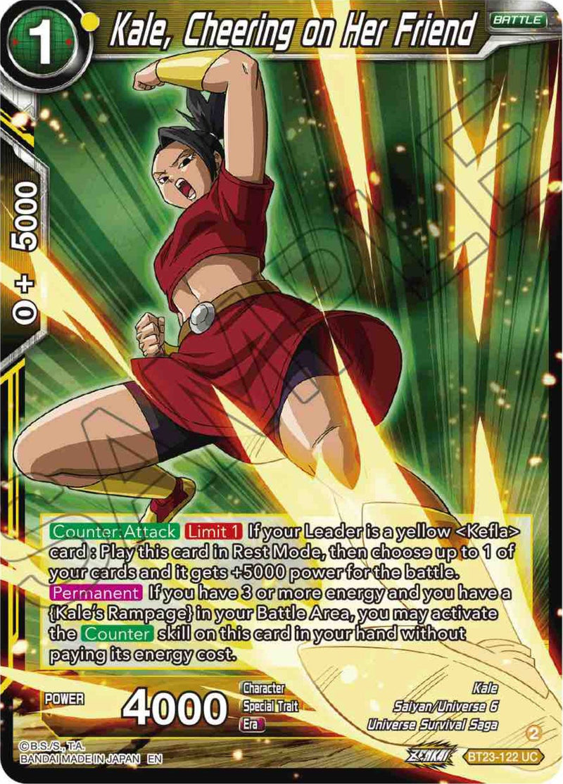 Kale, Cheering on Her Friend (BT23-122) [Perfect Combination] Parallel Foil