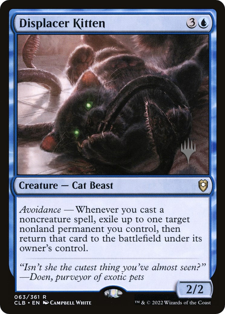 Displacer Kitten (Promo Pack) [The Lost Caverns of Ixalan Promos] Foil