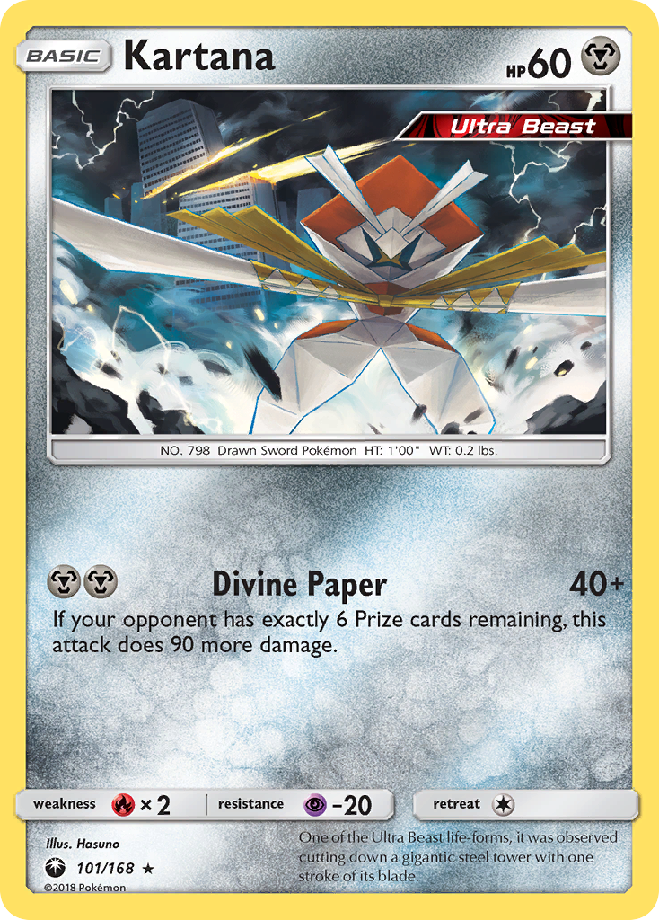 Kartana (101/168) [Sun & Moon: Celestial Storm] Reverse Holofoil