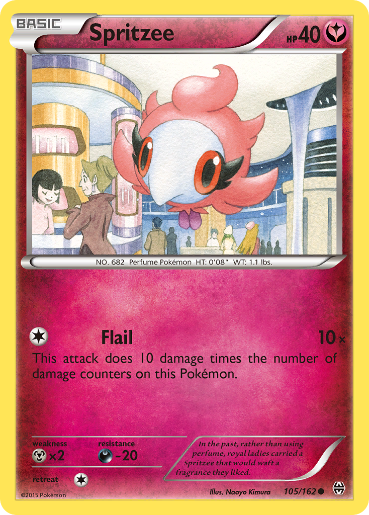 Spritzee (105/162) [XY: BREAKthrough] Reverse Holofoil