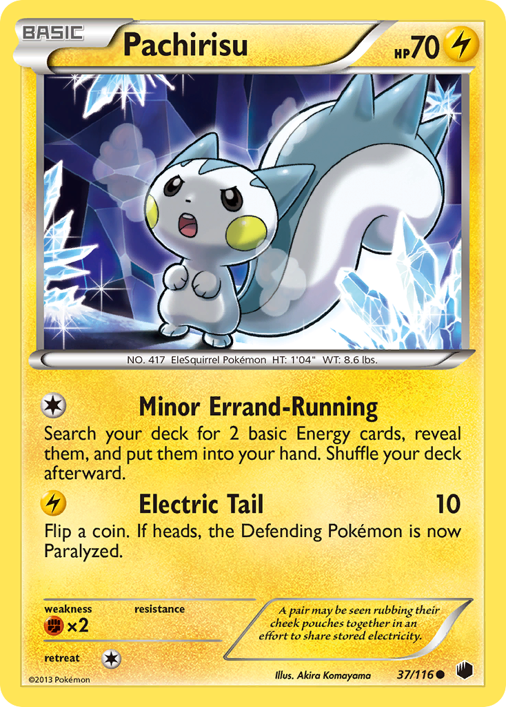 Pachirisu (37/116) [Black & White: Plasma Freeze] Reverse Holofoil