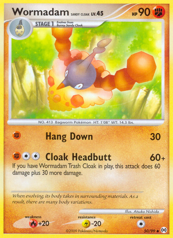 Wormadam Sandy Cloak (50/99) [Platinum: Arceus] Reverse Holofoil