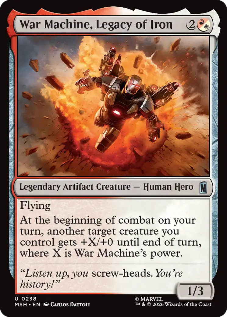 War Machine, Legacy of Iron [Marvel Super Heroes] Foil