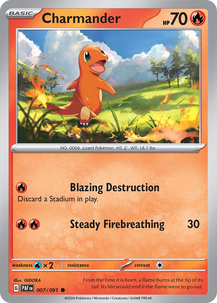 Charmander (007/091) [Scarlet & Violet: Paldean Fates] Reverse Holofoil
