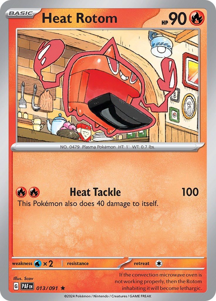 Heat Rotom (013/091) [Scarlet & Violet: Paldean Fates] Reverse Holofoil