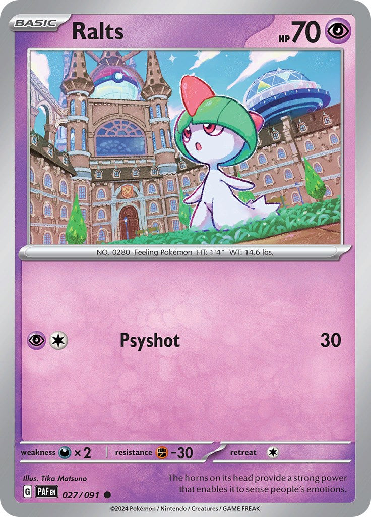 Ralts (027/091) [Scarlet & Violet: Paldean Fates] Reverse Holofoil