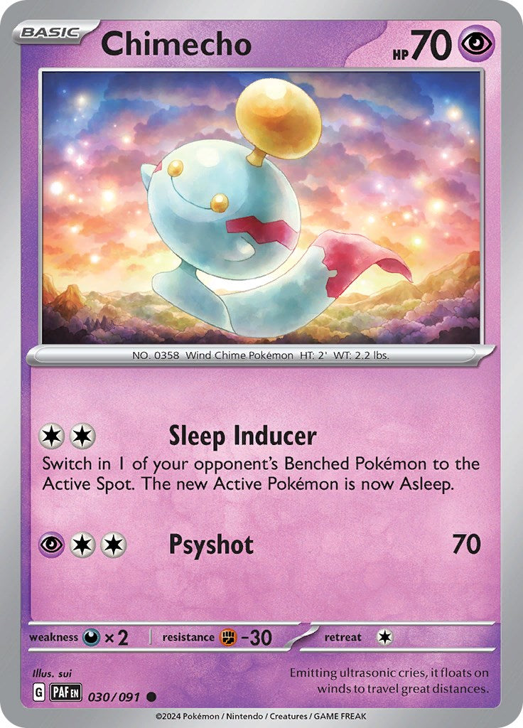 Chimecho (030/091) [Scarlet & Violet: Paldean Fates] Reverse Holofoil