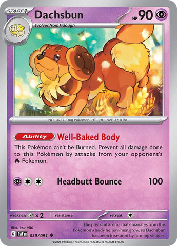 Dachsbun (039/091) [Scarlet & Violet: Paldean Fates] Reverse Holofoil