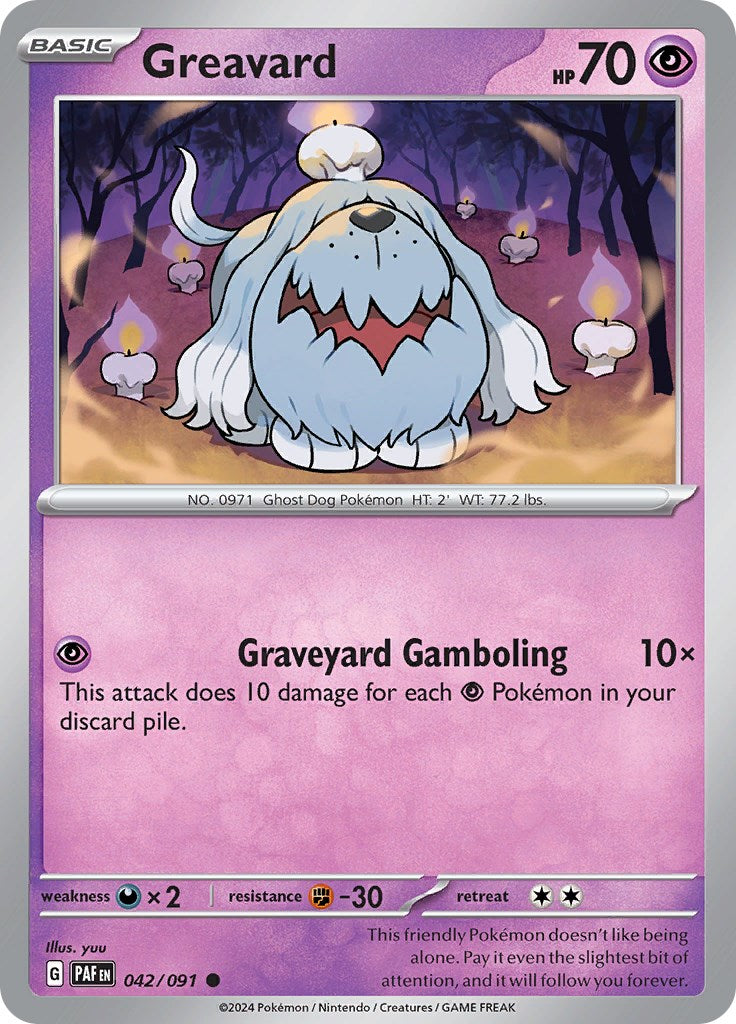 Greavard (042/091) [Scarlet & Violet: Paldean Fates] Reverse Holofoil