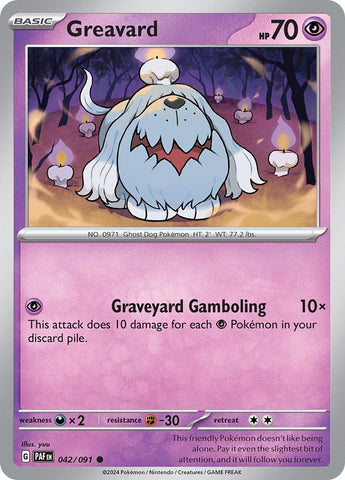 Greavard (042/091) [Scarlet & Violet: Paldean Fates] Reverse Holofoil