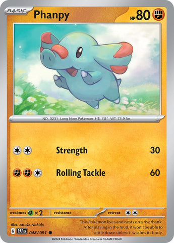 Phanpy (048/091) [Scarlet & Violet: Paldean Fates] Reverse Holofoil