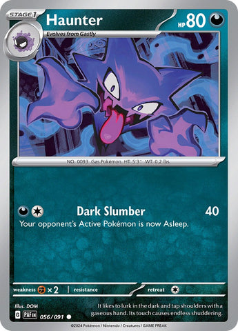 Haunter (056/091) [Scarlet & Violet: Paldean Fates] Reverse Holofoil