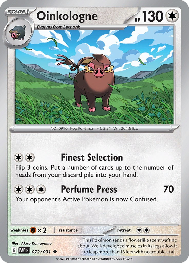 Oinkologne (072/091) [Scarlet & Violet: Paldean Fates] Reverse Holofoil